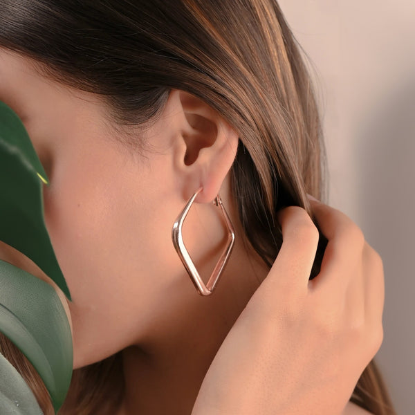 Rosy Shine Hoops