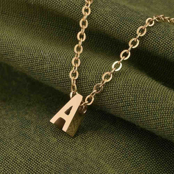 Palmonas Women Small A Letter Necklace