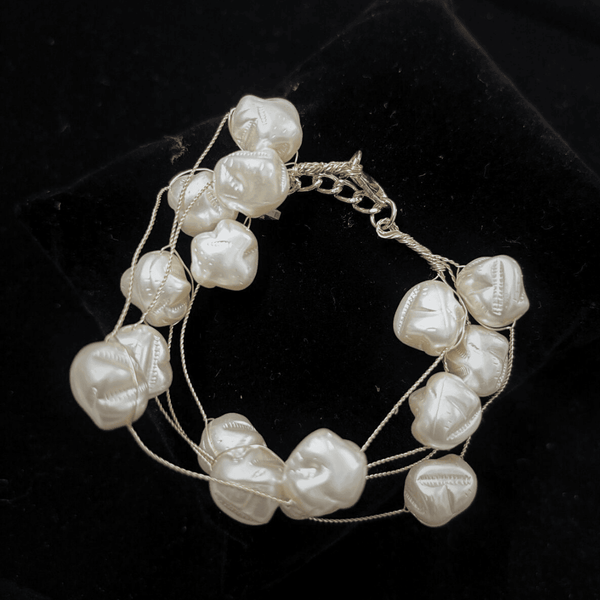 Elegant Pearl Harmony Multistrand Bracelet
